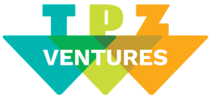 Ventures logo featuring TPZ and VENTURES with three colored arrows