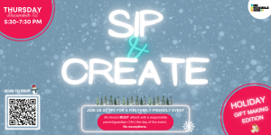 Sip & Create Flyer